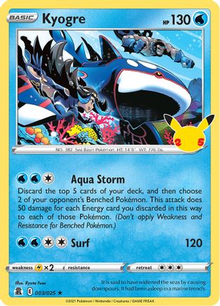 Kyogre (CEL-003) (Holofoil)