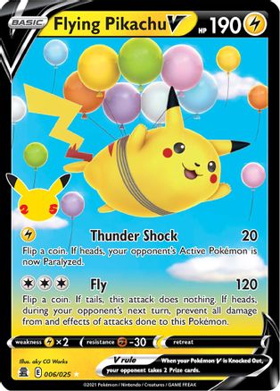 Flying Pikachu V (CEL-006) (Holofoil)