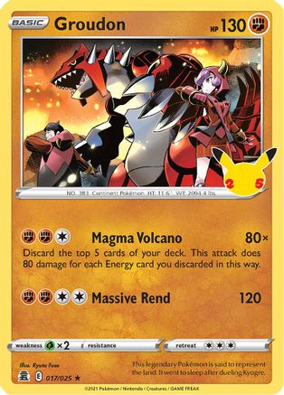 Groudon (CEL-017) (Holofoil)