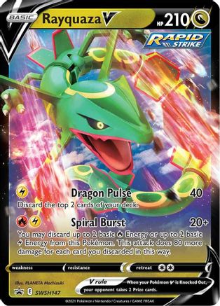 Rayquaza V (SSP-SWSH147) (Holofoil)