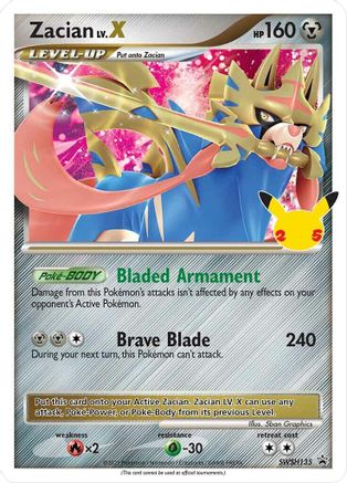 Zacian LV. X (SSP-SWSH135) (Holofoil)