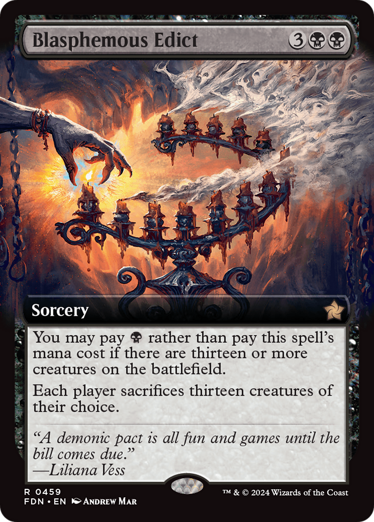 Blasphemous Edict (FDN-459) (Extended Art) (Foil)