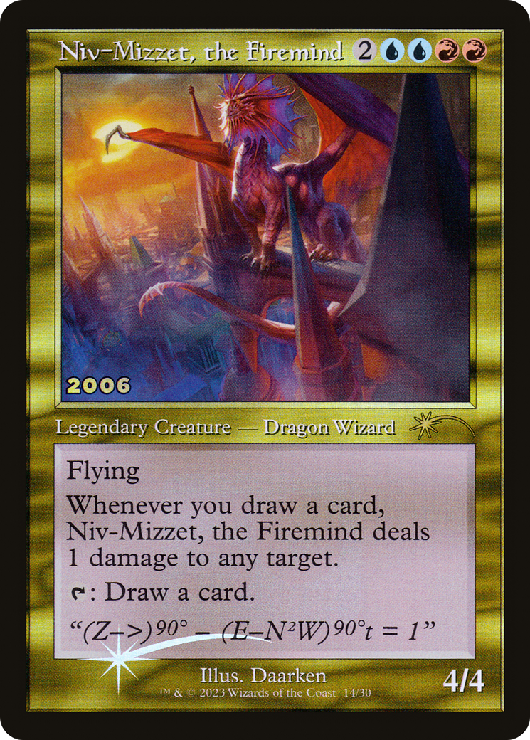 Niv-Mizzet, the Firemind (P30A-014) (Foil)