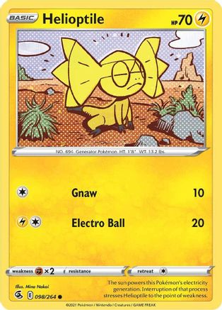 Helioptile (FST-098) (Reverse Holofoil)