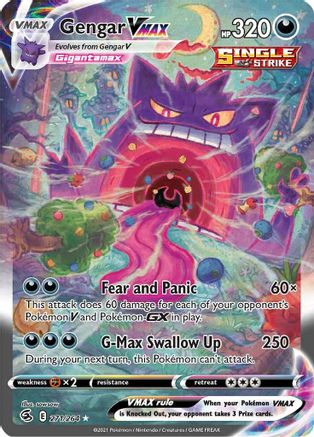 Gengar VMAX (Alternate Art Secret) (FST-271) (Holofoil)