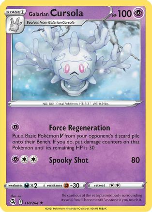Galarian Cursola (FST-118) (Reverse Holofoil)
