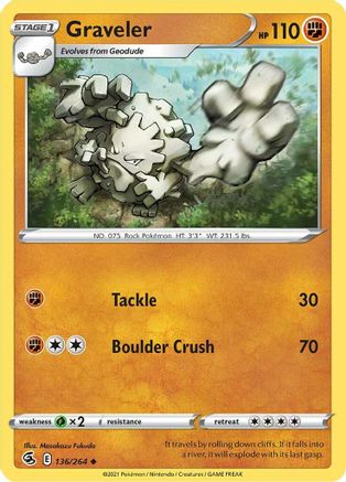 Graveler (FST-136) (Reverse Holofoil)