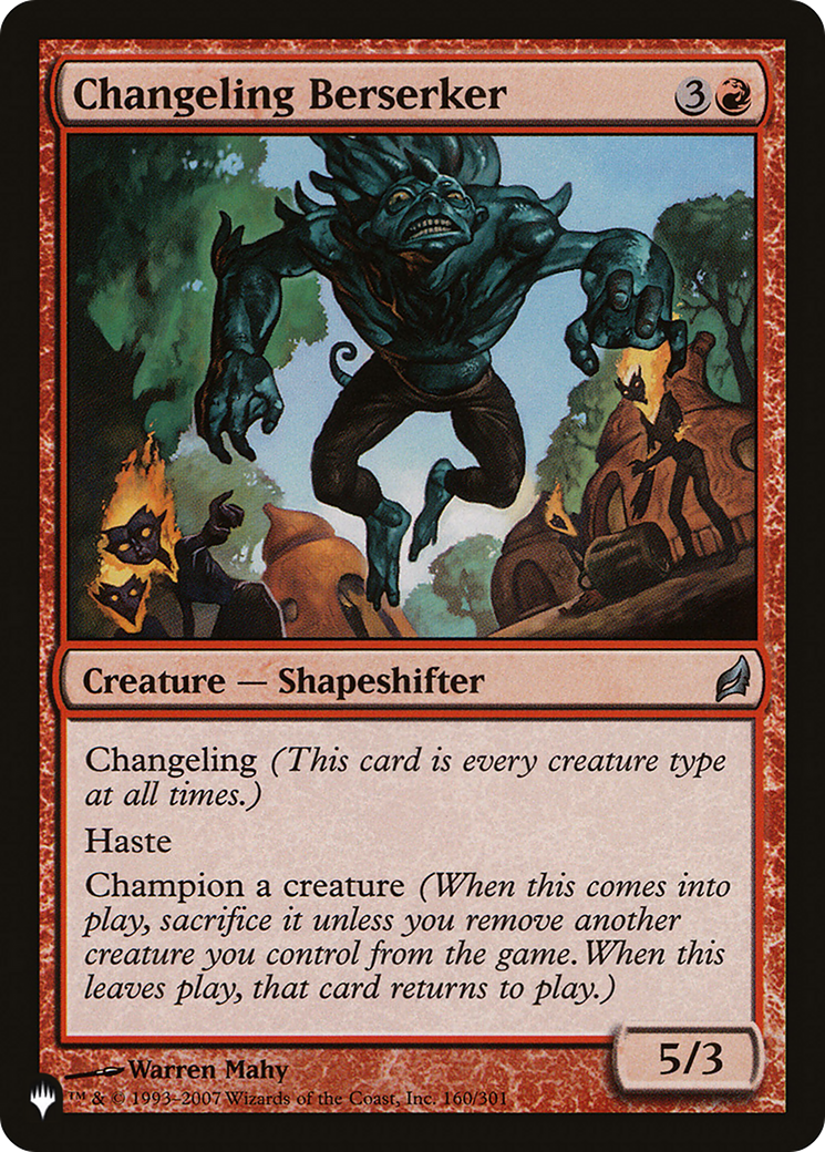 Changeling Berserker (LIST-LRW-160)