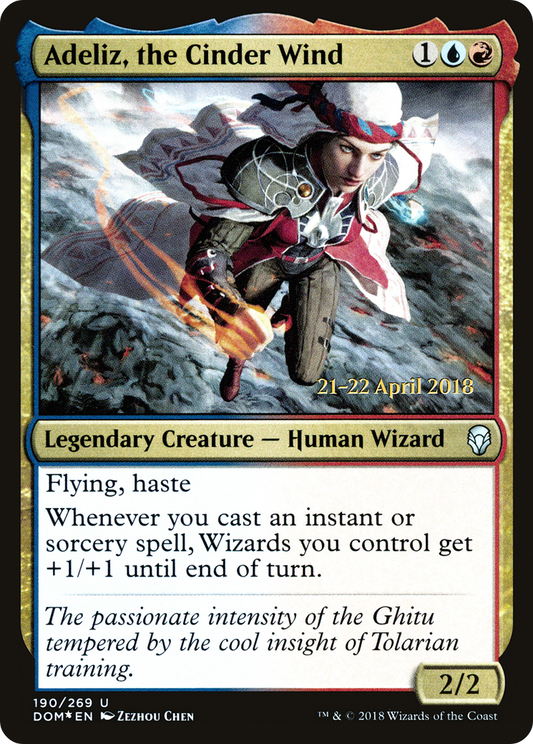 Adeliz, the Cinder Wind (PRE-190S) (Foil)