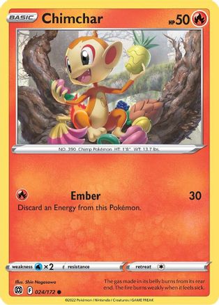 Chimchar (BRS-024) (Reverse Holofoil)