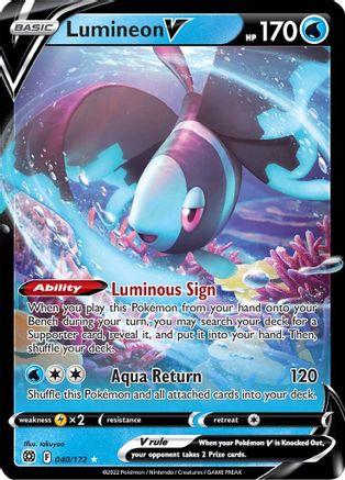 Lumineon V (BRS-040) (Holofoil)