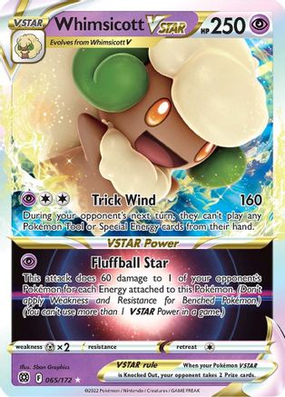 Whimsicott VSTAR (BRS-065) (Holofoil)