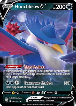 Honchkrow V (BRS-088) (Holofoil)
