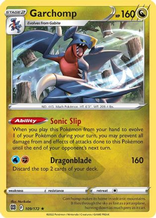 Garchomp (BRS-109) (Reverse Holofoil)