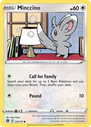 Minccino (BRS-124) (Reverse Holofoil)