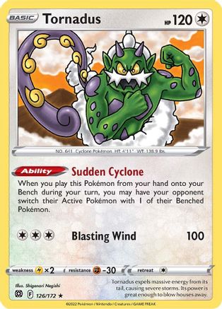 Tornadus (BRS-126) (Reverse Holofoil)