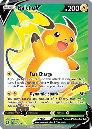 Raichu V (Full Art) (BRS-158) (Holofoil)
