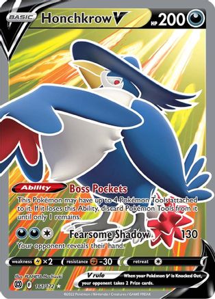 Honchkrow V (Full Art) (BRS-161) (Holofoil)