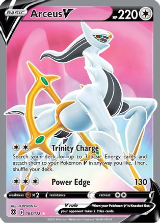 Arceus V (Full Art) (BRS-165) (Holofoil)
