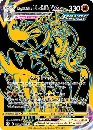 Rapid Strike Urshifu VMAX (Secret) (BRS:TG-TG30) (Holofoil)