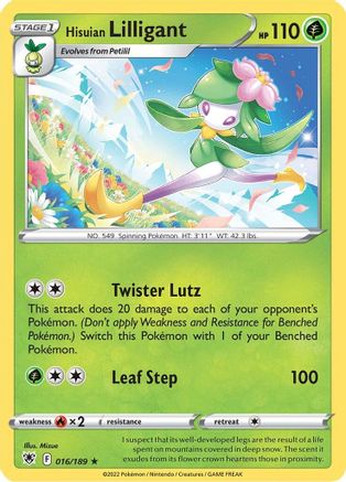 Hisuian Lilligant (ASR-016) (Reverse Holofoil)