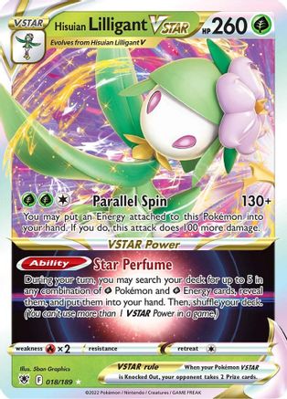 Hisuian Lilligant VSTAR (ASR-018) (Holofoil)