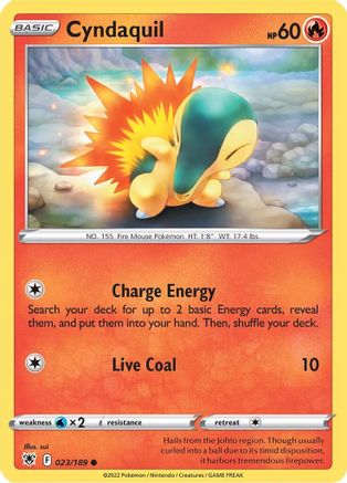 Cyndaquil (ASR-023) (Reverse Holofoil)