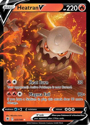 Heatran V (ASR-025) (Holofoil)