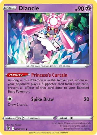 Diancie (ASR-068) (Holofoil)