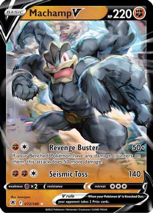 Machamp V (ASR-072) (Holofoil)