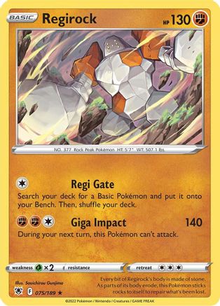 Regirock (ASR-075) (Reverse Holofoil)