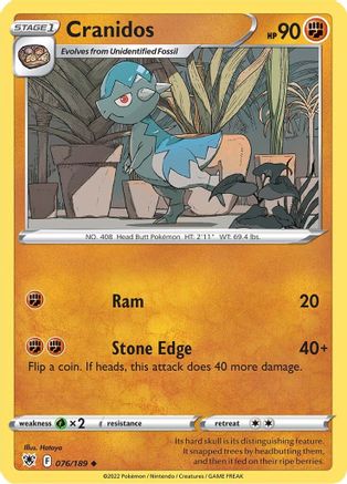 Cranidos (ASR-076) (Reverse Holofoil)
