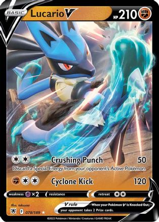 Lucario V (ASR-078) (Holofoil)