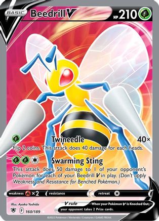 Beedrill V (Full Art) (ASR-160) (Holofoil)