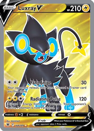 Luxray V (Full Art) (ASR-168) (Holofoil)