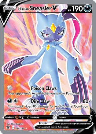 Hisuian Sneasler V (Full Art) (ASR-174) (Holofoil)