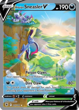 Hisuian Sneasler V (Alternate Full Art) (ASR-175) (Holofoil)