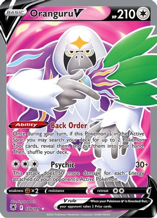 Oranguru V (Full Art) (ASR-179) (Holofoil)