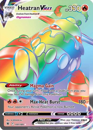 Heatran VMAX (Secret) (ASR-191) (Holofoil)