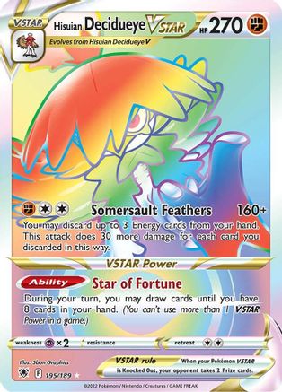 Hisuian Decidueye VSTAR (Secret) (ASR-195) (Holofoil)