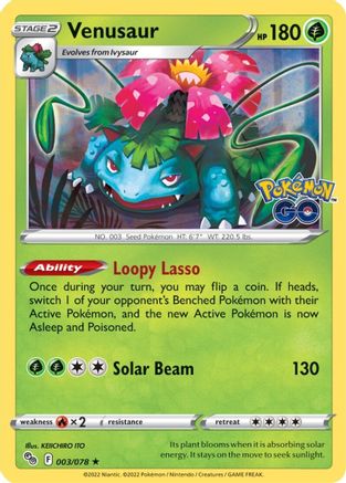 Venusaur (PGO-003) (Reverse Holofoil)