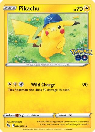 Pikachu (28) (PGO-028) (Reverse Holofoil)