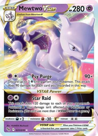 Mewtwo VSTAR (PGO-031) (Holofoil)