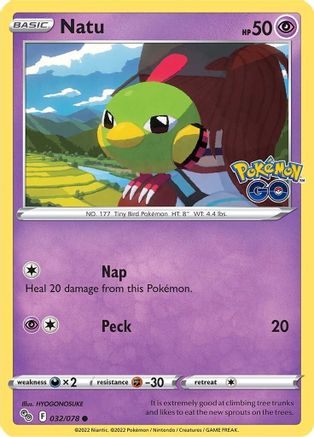 Natu (PGO-032) (Reverse Holofoil)