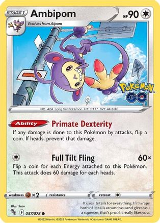 Ambipom (PGO-057) (Reverse Holofoil)