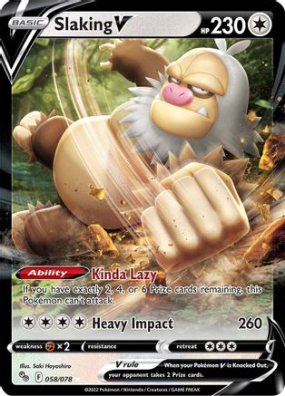 Slaking V (PGO-058) (Holofoil)