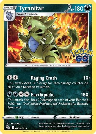 Tyranitar (PGO-043) (Reverse Holofoil)