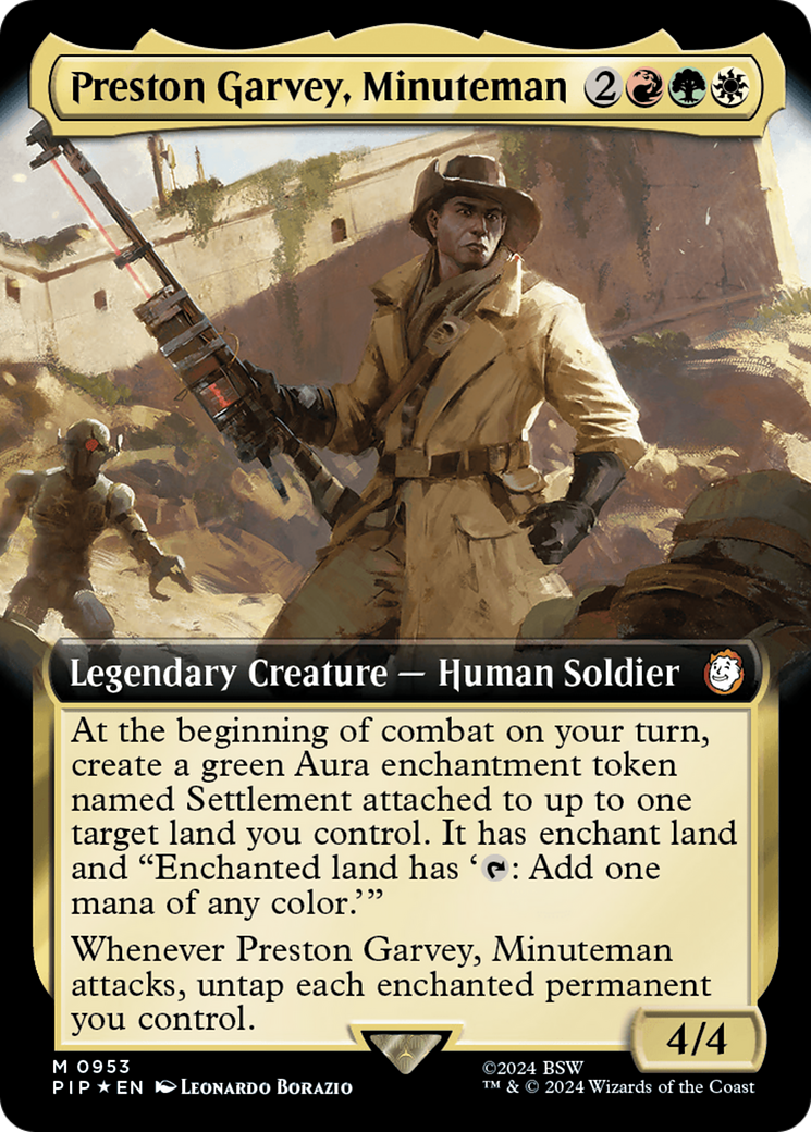 Preston Garvey, Minuteman (PIP-953) (Extended Art) (Surge Foil)