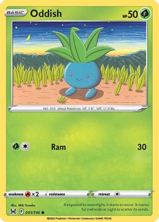 Oddish (LOR-001) (Reverse Holofoil)