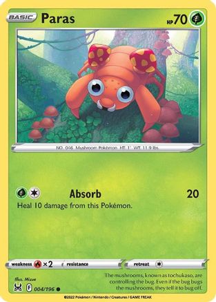 Paras (LOR-004) (Reverse Holofoil)